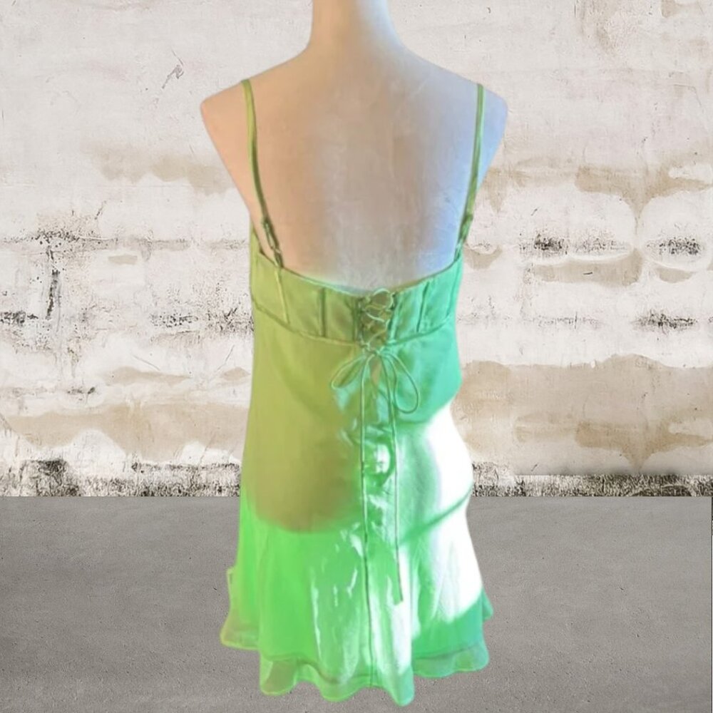 ASOS Design NWT Women's Light Green Mini Dress Size 10 - Picture 4 of 6